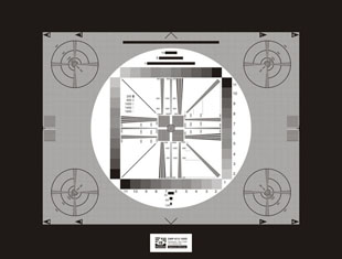 透射式解析度灰階綜合測試卡